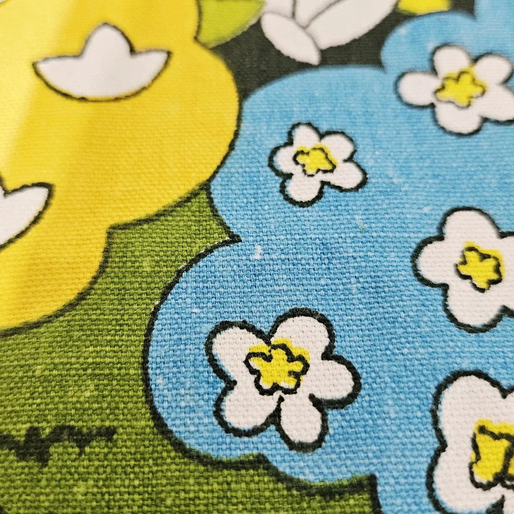 House N Home Fabric & Draperies - Vintage Jungle Theme Drapery Remnant - 1970's - Picture 8 of 10